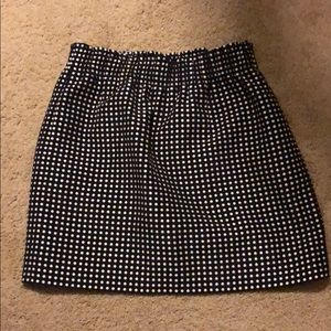 J Crew polka dot mini skirt